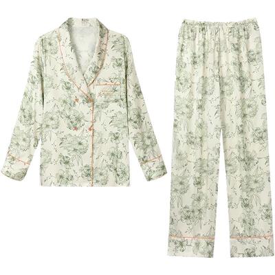 奢拉女士设计感气质薄款冰丝睡衣