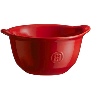 法国Emile Henry陶瓷圆形烤碗 舒芙蕾碗烤箱用空气炸锅烘焙布丁碗