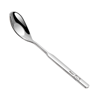 316L不锈钢元宝勺子宝宝吃饭专用儿童餐具学吃训练自主进食水果勺