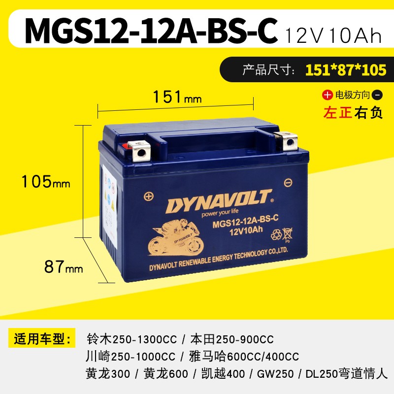 新款猛狮摩托车电瓶YTX9光阳GW250黄龙600CT300贝纳利12V通用原装-封面