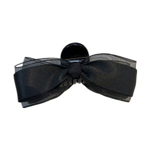 东大门同款蝴蝶结丝带刘海抓夹ins少女盘发抓网红头顶抓百搭发夹