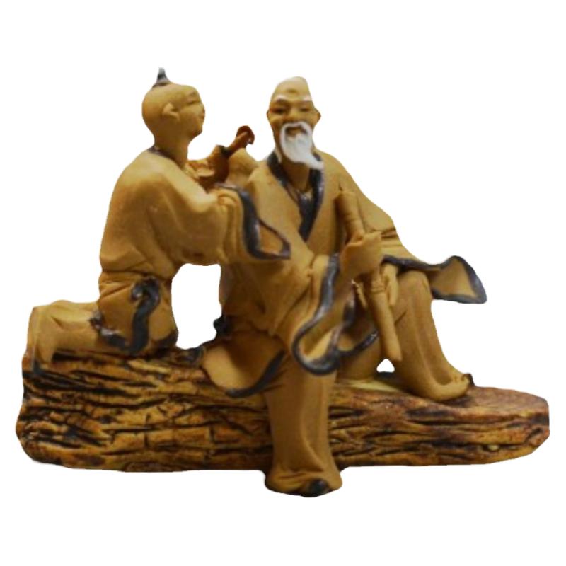 陶瓷摆件古代人物下棋华佗陆羽