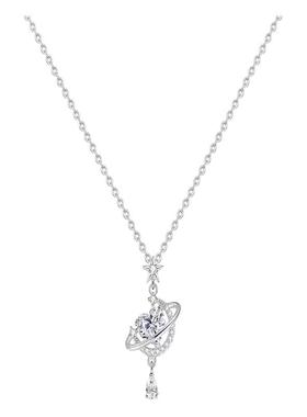 999纯银项链高级感轻奢小众气质时尚锁骨闺蜜吊坠生日礼物送女友