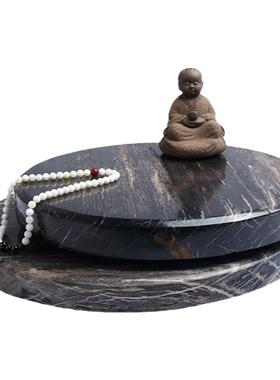 瑜伽冥想古生物天然摆件硅化木