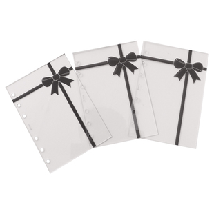 手账高颜值蝴蝶结插板m5a8a7奇葩A6/A6per活页本透明亚克力分隔页