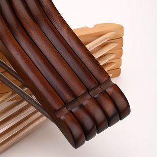 木质挂挂 店裤 17实木衣架酒店加厚款 衣衣服防滑无衣服挂痕夹衣服装