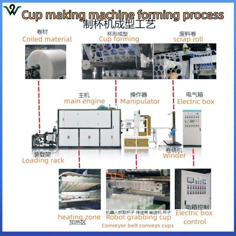 定制一次性塑料餐盒可降解食品盒制杯机奶茶制杯生产设备热成型机,清洗/食品/商业设备,商用奶茶机,淘宝优惠券,粉丝福利购,淘宝优惠卷