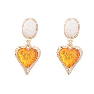 法式高级感复古大耳环欧美浮夸中古风耳钉小众设计感爱心耳饰女款