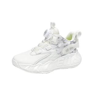 男童鞋篮球鞋2026春季新款儿童网面运动鞋白色透气跑步老爹小白鞋