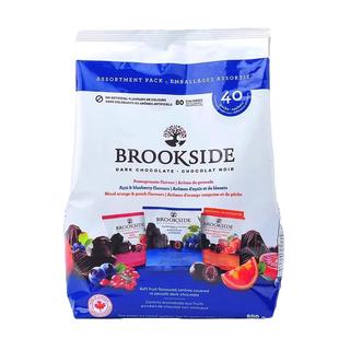 加拿大进口brookside贝客诗蓝莓果汁夹心黑巧克力豆零食礼物糖果