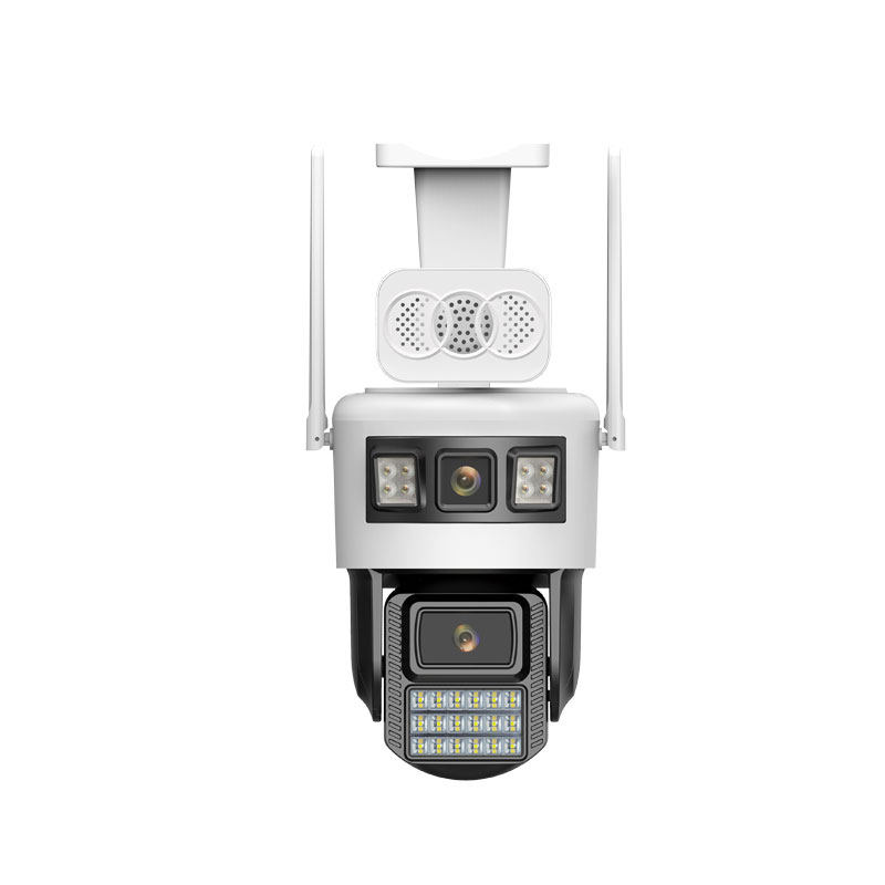 seetong天视通双镜头摄像头枪球联动4g监控器球机360度室外无线