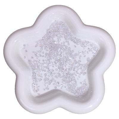 美甲钻尖底冰透白裸钻锆石异形钻