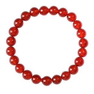 天然红玛瑙手链女冰种正品本命年转运佛珠红色显白水晶手串饰品