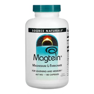 SourceNaturals源美L-苏糖酸镁专注大脑保健食品青少年记忆脑力在