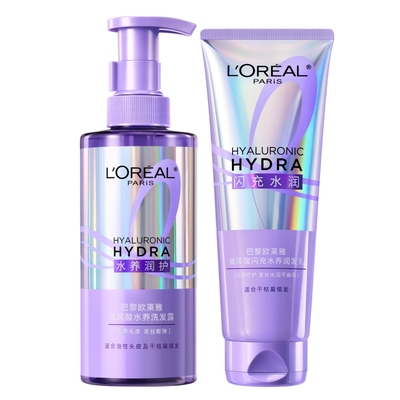 欧莱雅0等待洗发水护发素洗护套装控油蓬松水润顺滑去油清洁