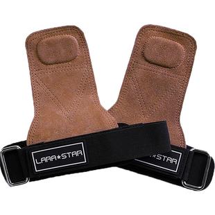 劳拉牛皮硬拉助力带健身护掌护腕手套女单杠引体向上防滑握力带男