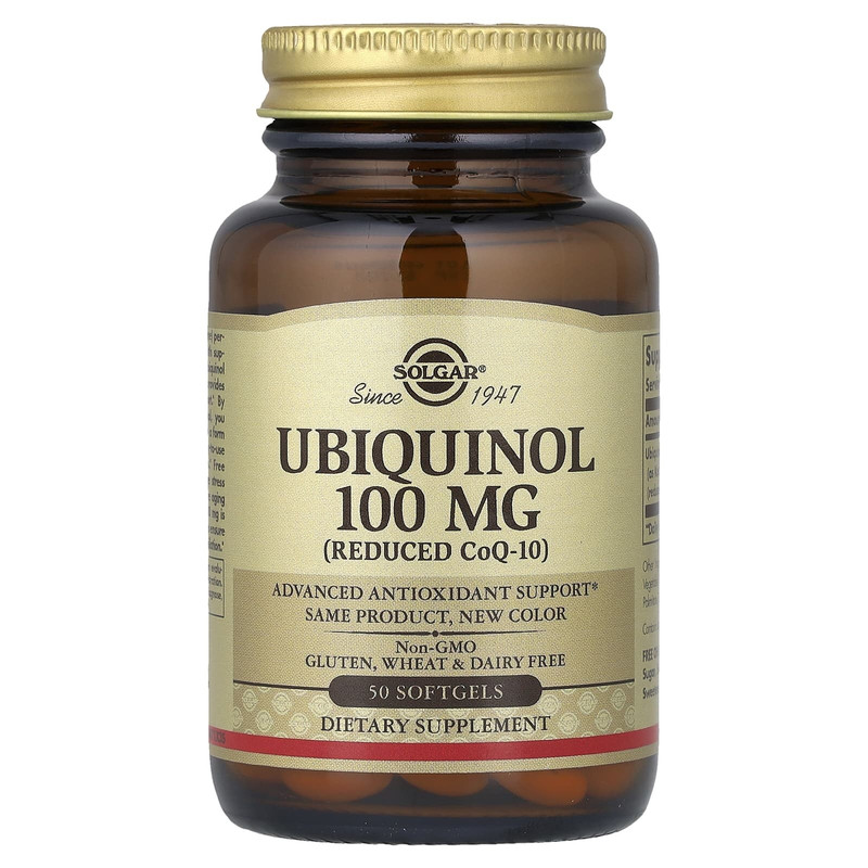 索尔加,泛醇(还原型辅酶 Q10),50 粒软胶囊(每粒软胶囊 100