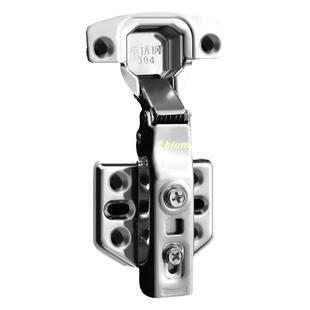 百隆2.0mm特厚合页304不锈钢静音阻尼缓冲液压铰链橱柜大衣柜门铰