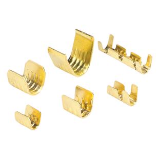 u型压线扣454A/B/C接线端子电线对接短接中间连接冷压接头并线扣