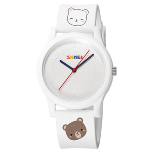 时刻美学生手表儿童男女款防水石英表卡通学生简约情侣表男士腕表