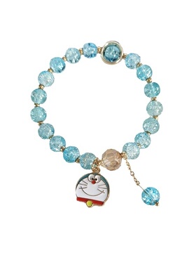 新款爆花水晶网红彩色手链女超仙深系学生手ins韩版简约手串饰品