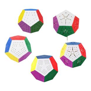 圣手高阶五魔方三四五六七阶五魔方实色顺滑异形速拧儿童益智玩具
