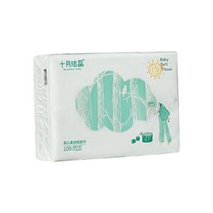 十月结晶婴儿柔纸巾新生云柔巾抽纸专用宝宝绵柔保湿鼻巾纸小太阳
