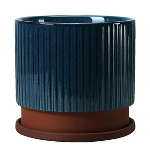 简约悬空加厚家用大口径白色轻奢透气兰花花盆陶瓷蝴蝶兰专用花盆