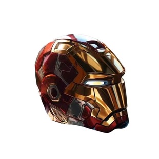 贾维斯钢铁侠头盔声控电动儿童玩具手办摆件模型男孩面具头套遥控
