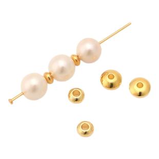 18k包金隔珠配件文玩手串隔片配珠飞碟珠散珠子垫片配饰diy算盘珠