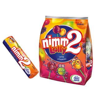 【天猫u先】nimm2二宝官方进口维生素棒棒糖夹心硬糖儿童糖果零食