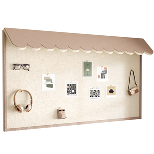 屋檐毛毡板照片墙背景板挂墙面粘相片框展示羊毛毡版墙贴软木板免打孔愿景拍立得墙壁装饰创意书桌文化留言板