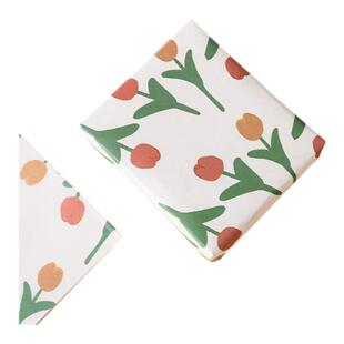 礼物盒包装纸生日节日礼品纸大尺寸可爱卡通彩纸高级感包书皮ins风中秋节鲜花花束花纸手工diy包装材料大张