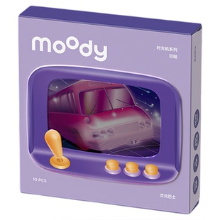 【u先试用】moody时光机日抛2片彩色隐形近视眼镜小情绪美瞳日常