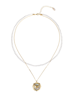 Cercoo/奢蔻珍珠蜜蜂双层项链