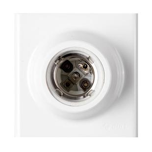 公牛明装灯座E27螺口LED灯泡灯头螺旋明线盒底座86型家用明装插座