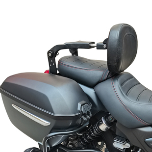 适用于旅行版豪爵TR300折叠靠背货架都市版专用靠垫司机乘客两用