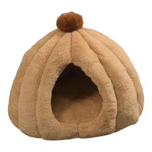 猫窝冬天保暖加厚南瓜蒙古包封闭式安全感冬季猫咪睡觉的窝猫睡床