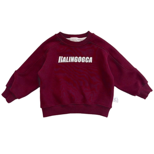 男童加薄绒卫衣2025秋冬季新款韩版童装中小童宝宝一体绒保暖上衣