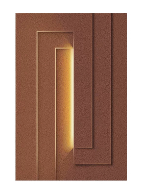 led实物画立体侘寂风意式极简客厅挂画沙发背景墙餐厅玄关装饰画