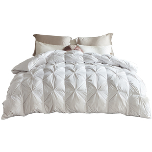 【自营】Snowman/斯诺曼90白鹅绒丝冬被天然纤维羽绒丝被子被芯厚