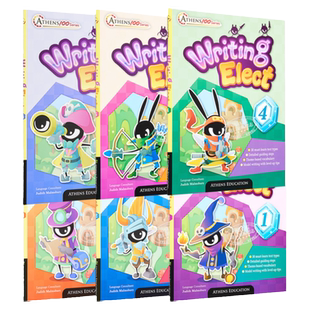 教图Athens 100 Series Writing Elect P1-6 一至六年级英语写作训练练习含答案 暑假练习册 香港教育图书小学进口原版教材工