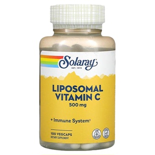 美国Solaray脂质体VC维生素C胶囊内服成人机体抵御自护