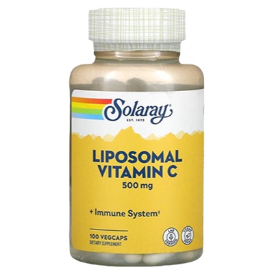 美国Solaray脂质体VC维生素C胶囊美白内服成人机体抵御自护易吸收