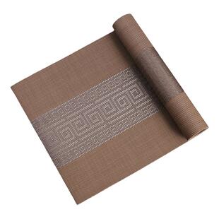 新中式桌旗茶几桌布禅意茶席防水茶垫餐桌茶台轻奢定制高端长条布