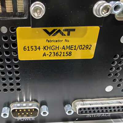 VAT 阀门，型号61534-KHGH-AME1