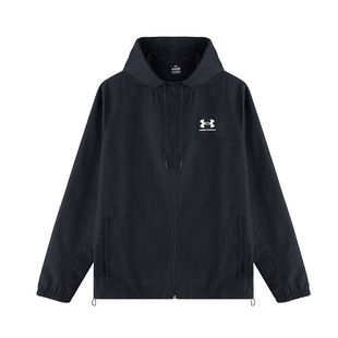 安德玛外套男款官方正品新款冲锋上衣防风跑步运动服户外连帽夹克