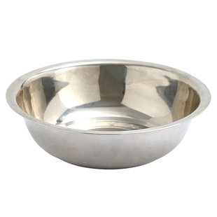 永发加厚不锈钢盆脸盆酸菜鱼圆形面盆加深白钢盆斗盆洗菜盆铁皮盆