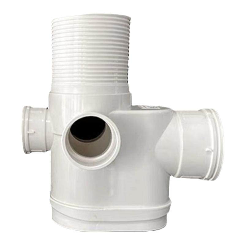 PVC中央排水汇集器75*50伟蓝同层卫生间易疏通防臭地漏共享存水弯