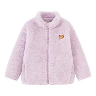 【泰迪熊IP联名】迷你巴拉儿童双面绒家居外套男女童可外出衣服